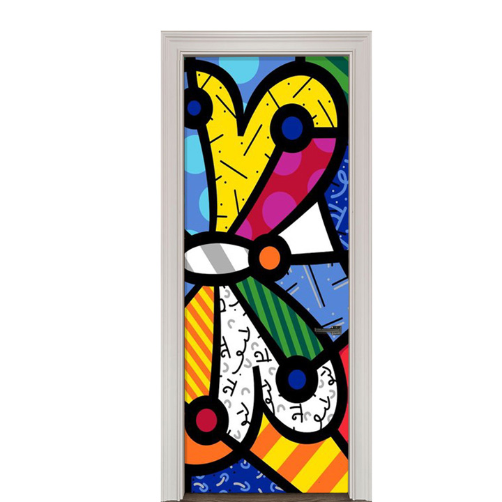 Adesivo de Porta Arte Pop