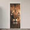 170.jpg Adesivo de Porta Leão