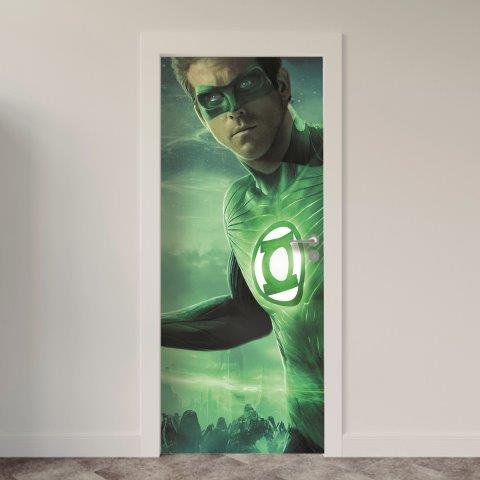 173-1.jpg Adesivo de Porta Comic Lanterna Verde