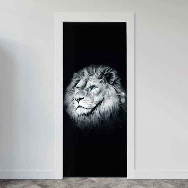 Adesivo de Porta Leão