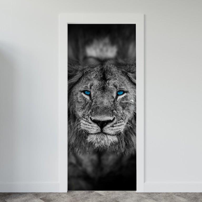 Adesivo de Porta Leão