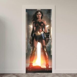 Adesivo de Porta Comic Liga da Justiça