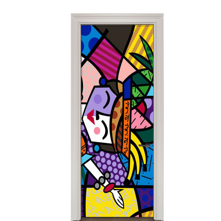 Adesivo de Porta Arte Pop