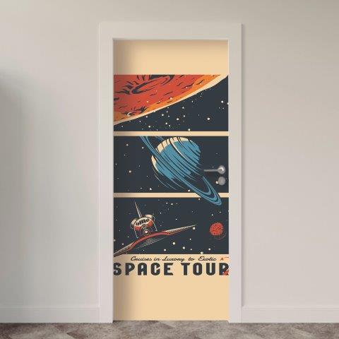 Adesivo de Porta Espacial