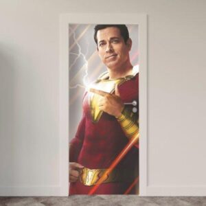 Adesivo de Porta Comic Capitão Marvel