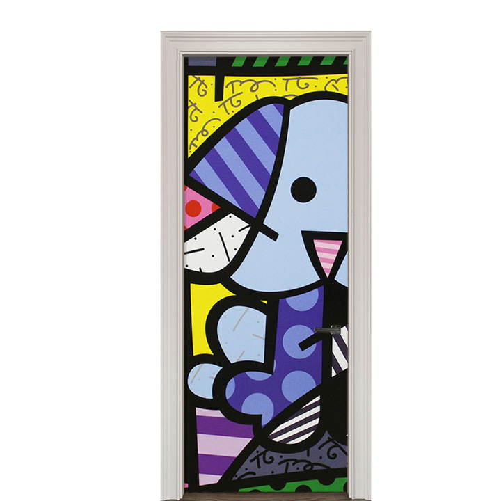 Adesivo de Porta Arte Pop