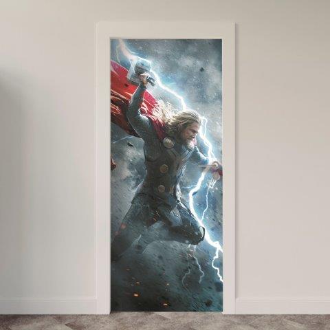 191.jpg Adesivo de Porta Comic Thor