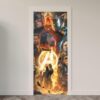 197.jpg Adesivo de Porta Comic Heróis Marvel DC