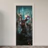 199.jpg Adesivo de Porta Comic Heróis Marvel DC