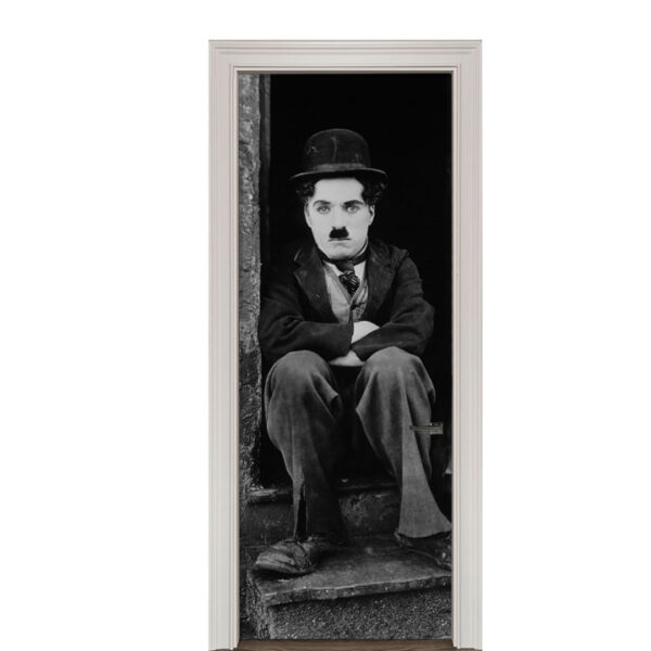 2-14.jpg Adesivo de Porta Charlie Chaplin Carlitos