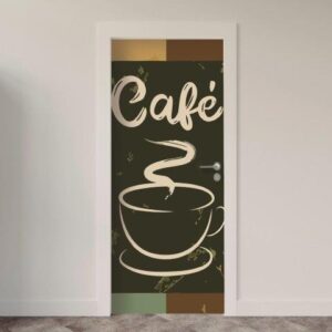Adesivo de Porta Café