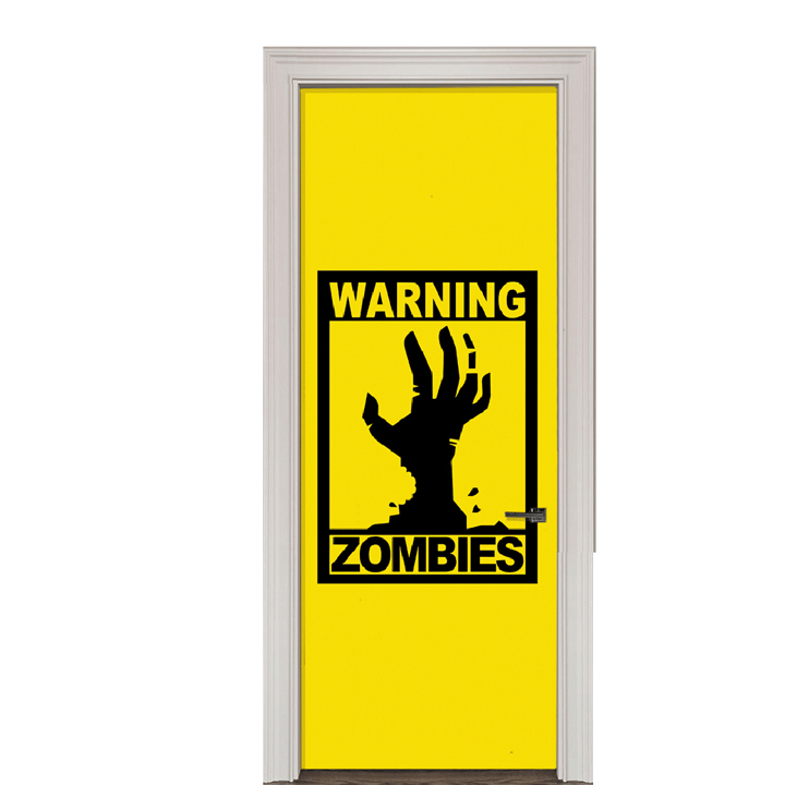 Adesivo de Porta Zumbis