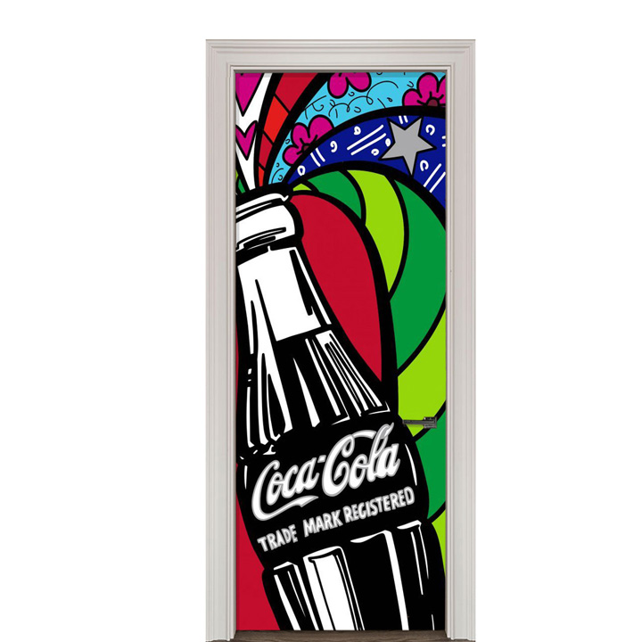 Adesivo de Porta Arte Pop