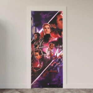 201.jpg Adesivo de Porta Comic Heróis Marvel DC