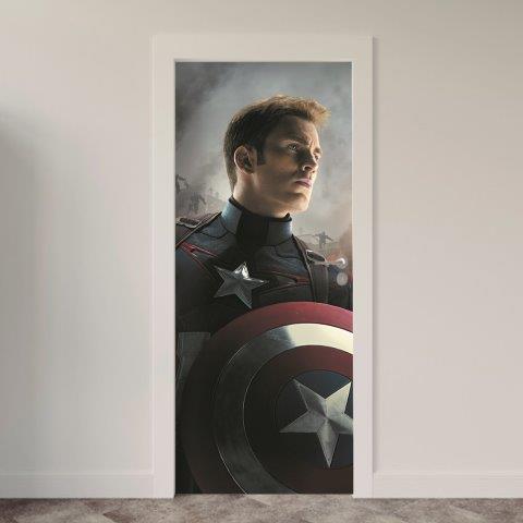 204.jpg Adesivo de Porta Comic Heróis Marvel DC