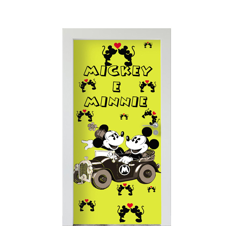 Adesivo de Porta Mickey E Minnie