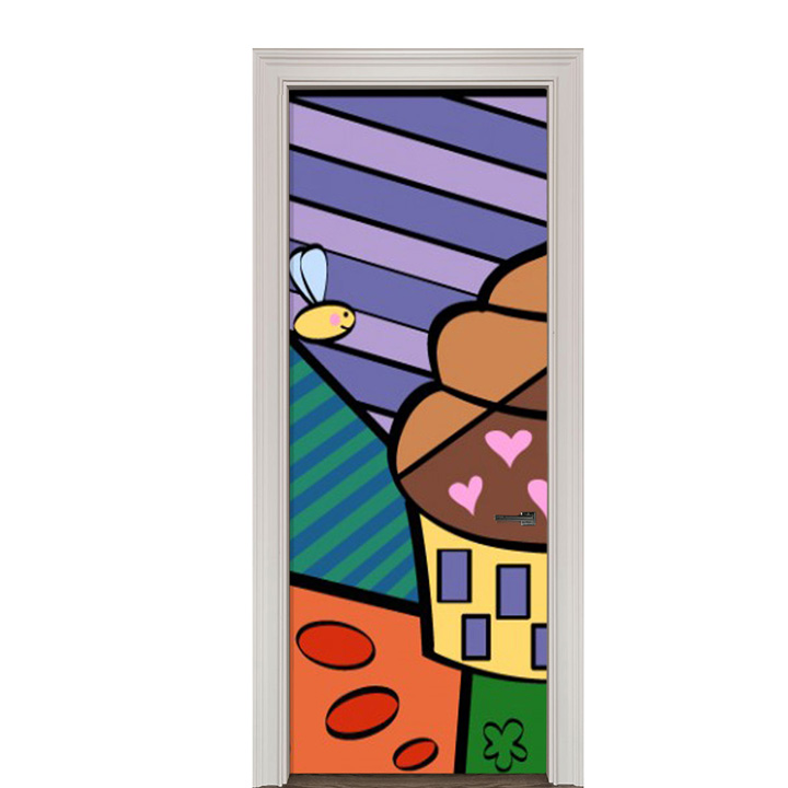 Adesivo de Porta Arte Pop