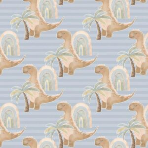 21-37.jpg Papel de Parede Baby Dino Happy Azul