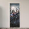 211.jpg Adesivo de Porta Comic Heróis Marvel DC