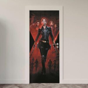 216.jpg Adesivo de Porta Comic Heróis Marvel DC