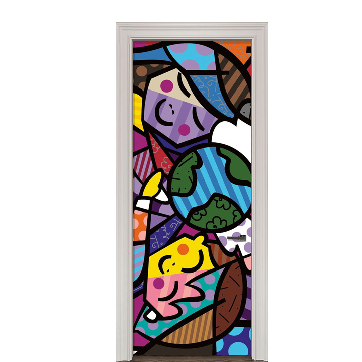 Adesivo de Porta Arte Pop