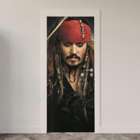 Adesivo de Porta Cinema Piratas do Caribe