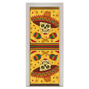22-9.jpg Adesivo de Porta Caveira Mexicana