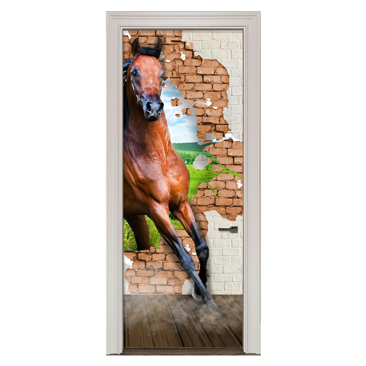 Adesivo de Porta Cavalo Parede Cod.22