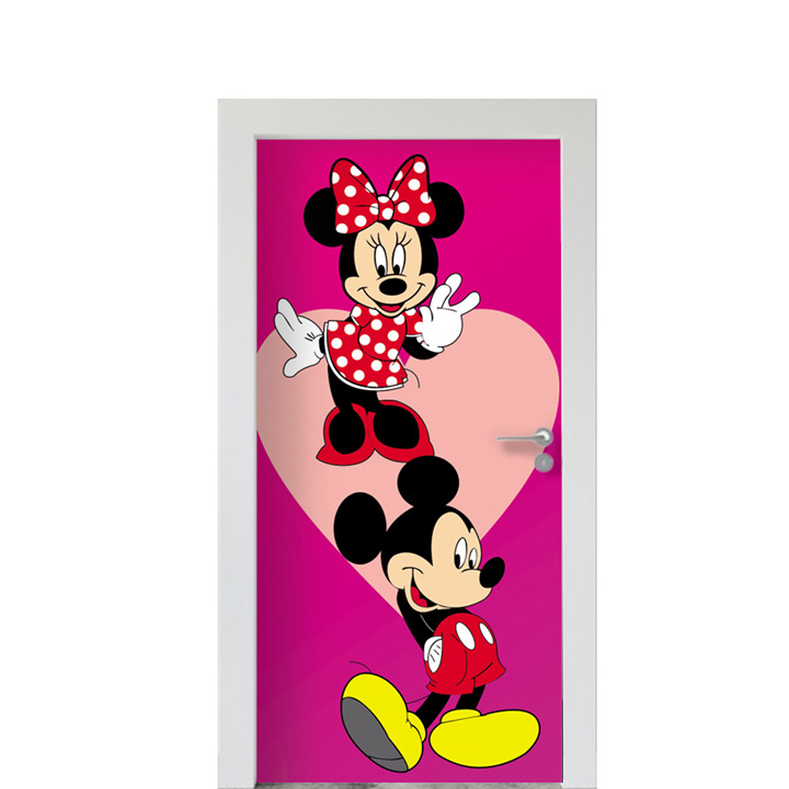 Adesivo de Porta Mickey E Minnie