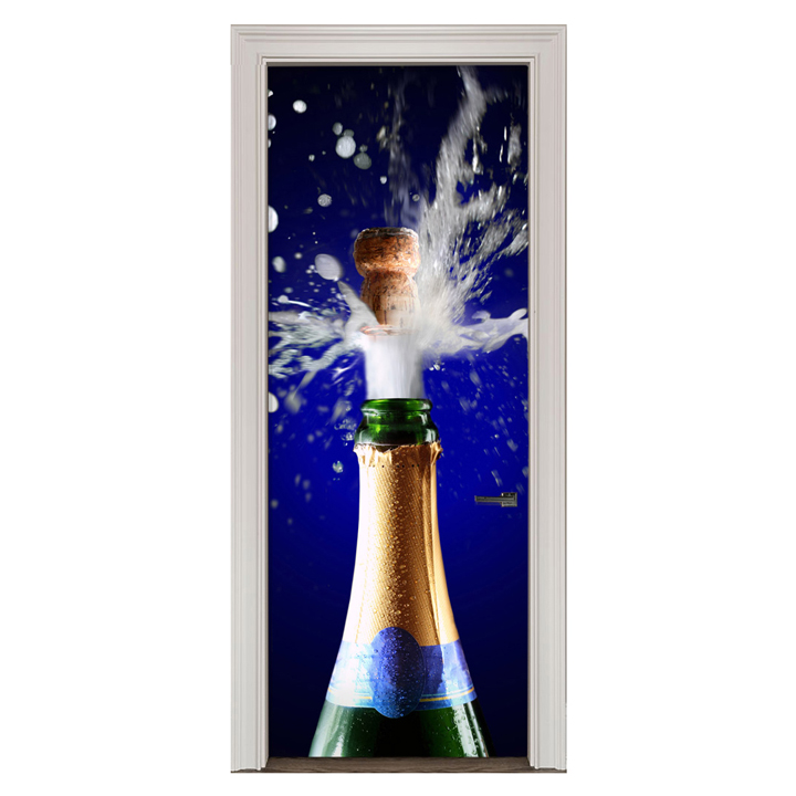Adesivo de Porta Champagne Cod.23