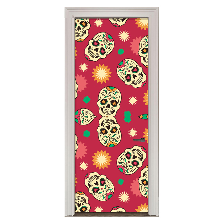 Adesivo de Porta Caveira Mexicana