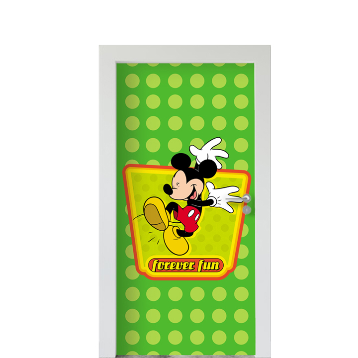 Adesivo de Porta Mickey E Minnie