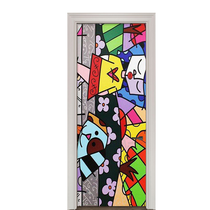 Adesivo de Porta Arte Pop