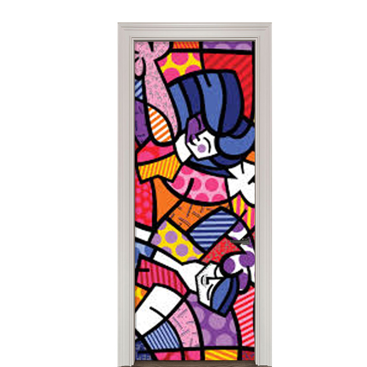 Adesivo de Porta Arte Pop