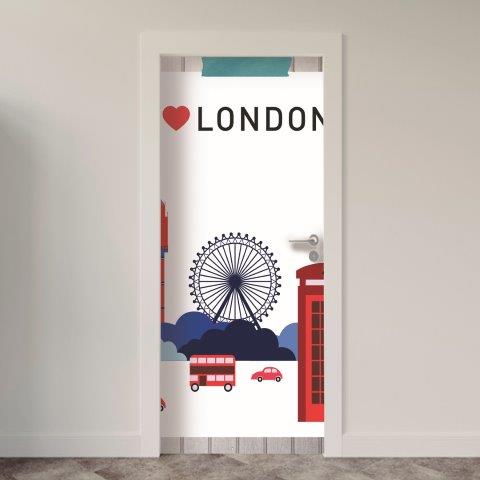 Adesivo de Porta Londres
