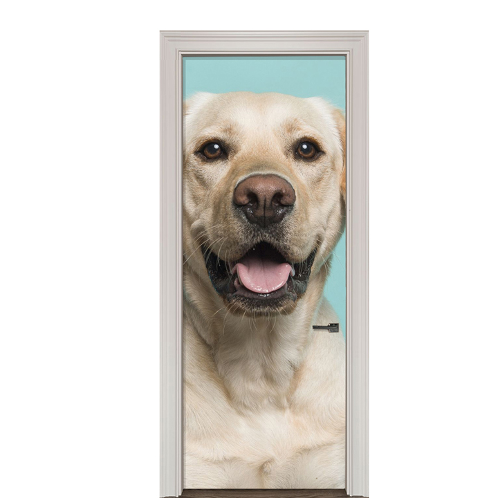 Adesivo de Porta Cachorro Labrador