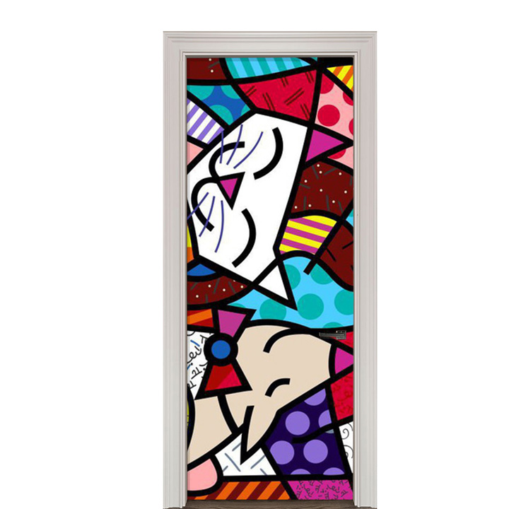 Adesivo de Porta Arte Pop