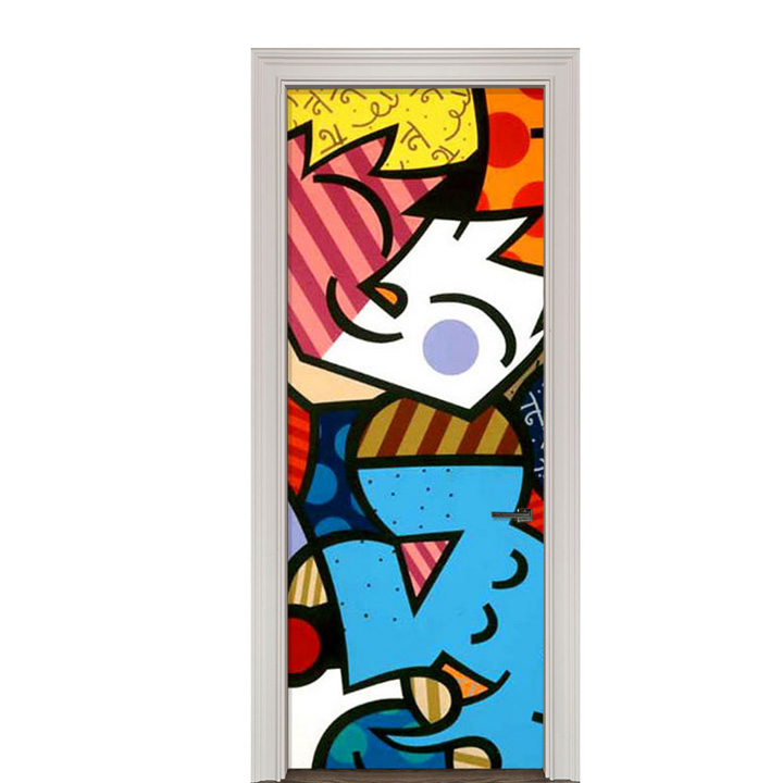 Adesivo de Porta Arte Pop
