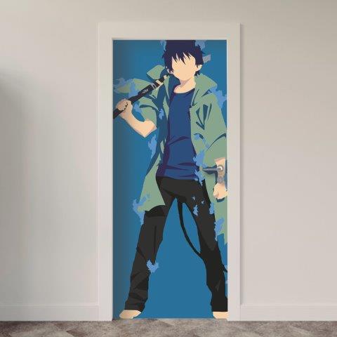 Adesivo de Porta Anime BlueExorcist