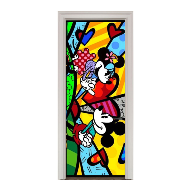 Adesivo de Porta Arte Pop