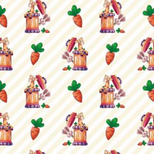 39-33.jpg Papel de Parede Baby Girafa e Coelhinho