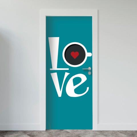 Adesivo de Porta Love