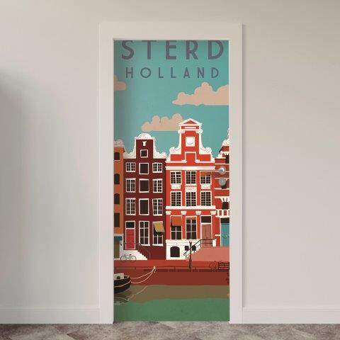 Adesivo de Porta Amsterdan