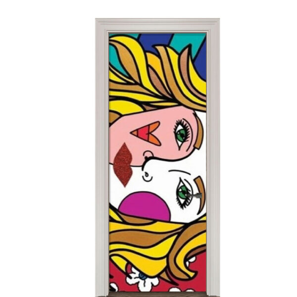 Adesivo de Porta Arte Pop