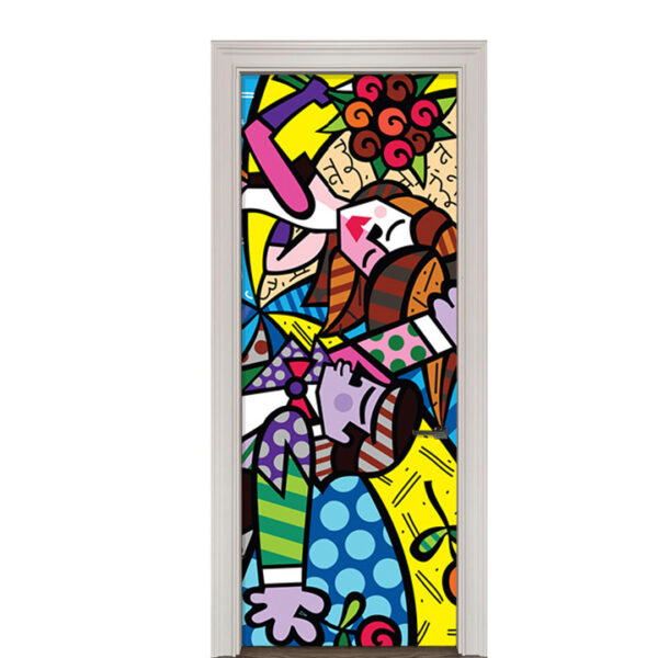 Adesivo de Porta Arte Pop