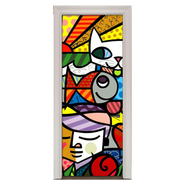43-2.jpg Adesivo de Porta Arte Pop