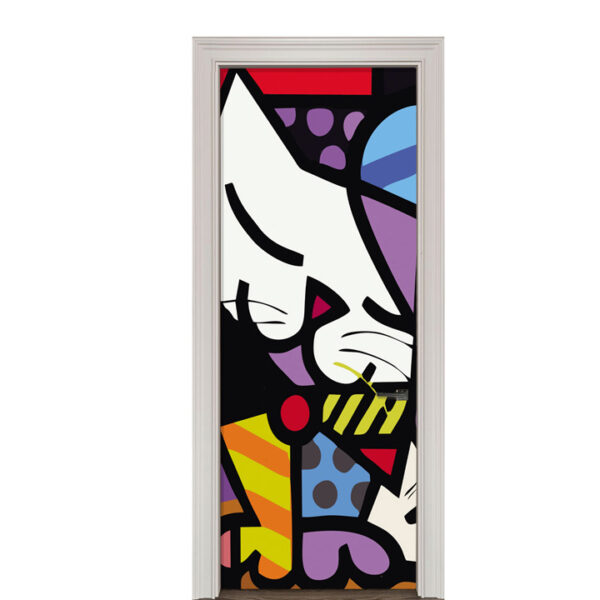 Adesivo de Porta Arte Pop
