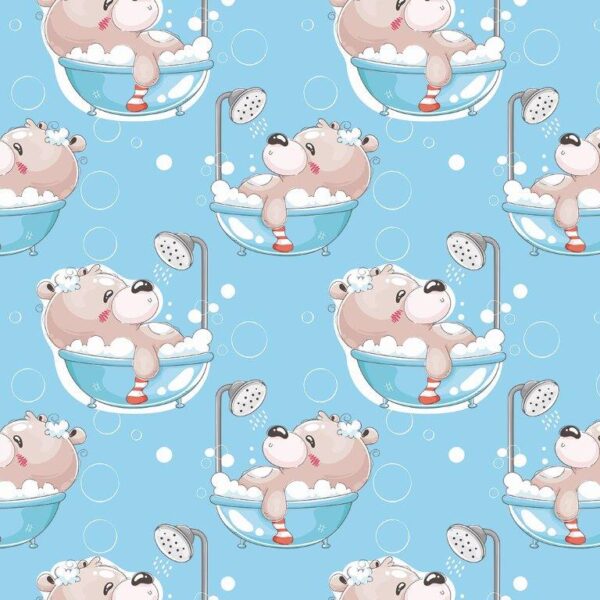 Papel de Parede Baby Hora do Banho