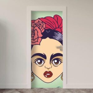 Adesivo de Porta Frida Kalo