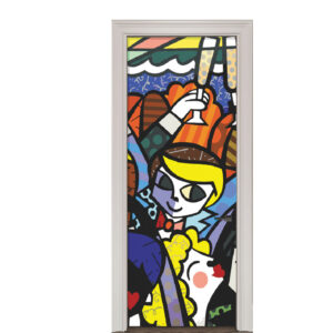 Adesivo de Porta Arte Pop
